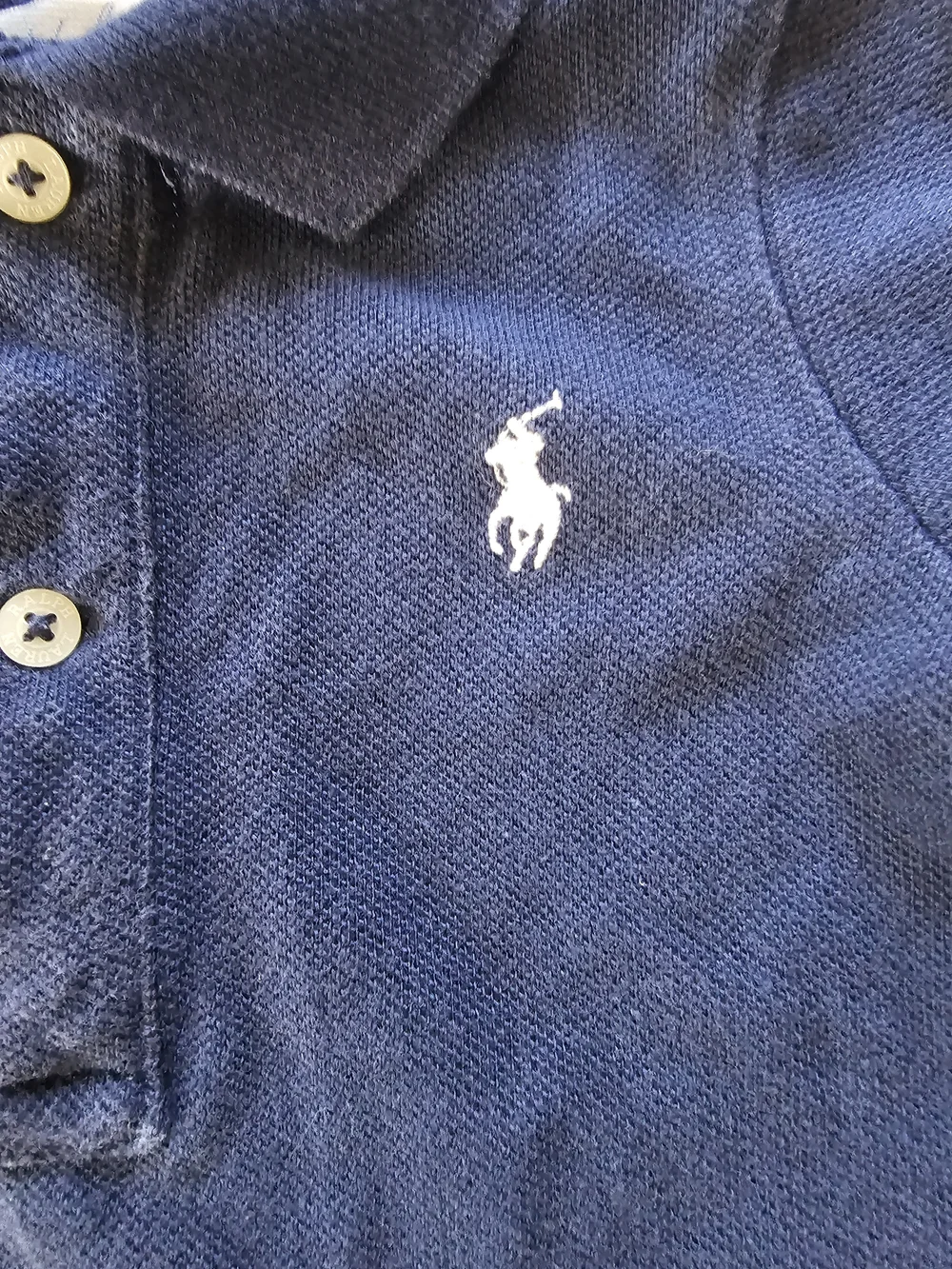 Ralph Lauren Short-Sleeve Navy Baby Romper Size 6 Month